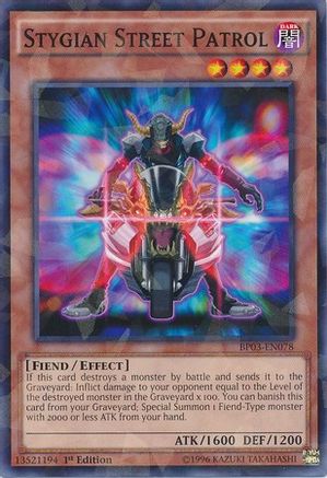 Image of Stygian Street Patrol (Shatterfoil) (BP03-EN078) - Battle Pack 3: Monster League 1st Edition
