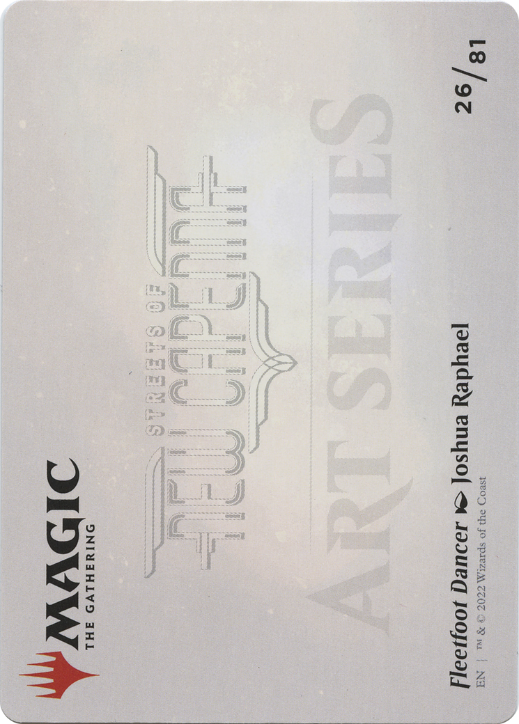 Image of Fleetfoot Dancer // Fleetfoot Dancer (ASNC-026) - New Capenna Art Series (Borderless) Foil