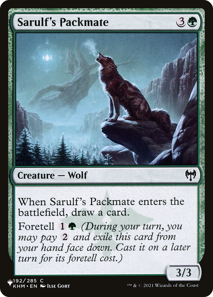 Image of Sarulf's Packmate (LIST-KHM-192) - The List