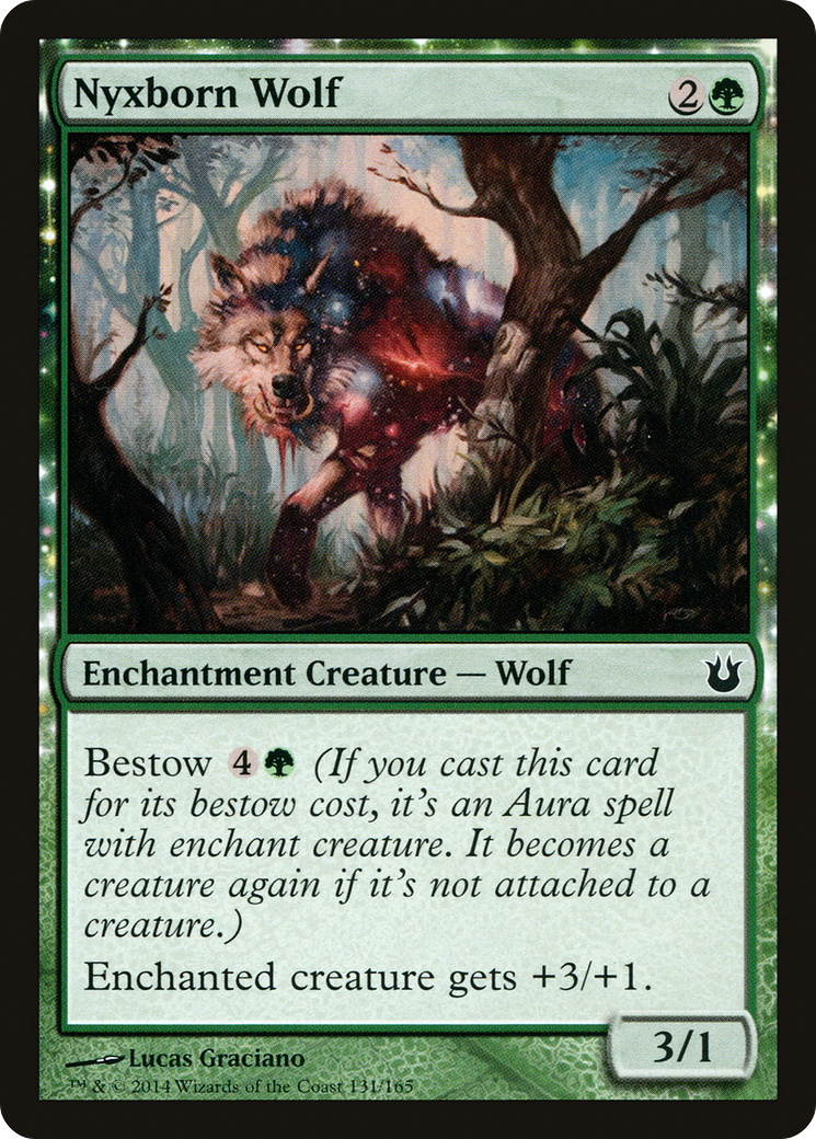 Image of Nyxborn Wolf (BNG-131) - Born of the Gods: (enchantment) Foil
