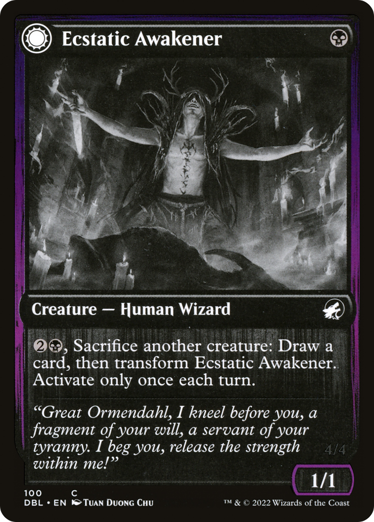 Image of Ecstatic Awakener (DBL-100) - Innistrad: Double Feature: (Double Faced Transform) Foil