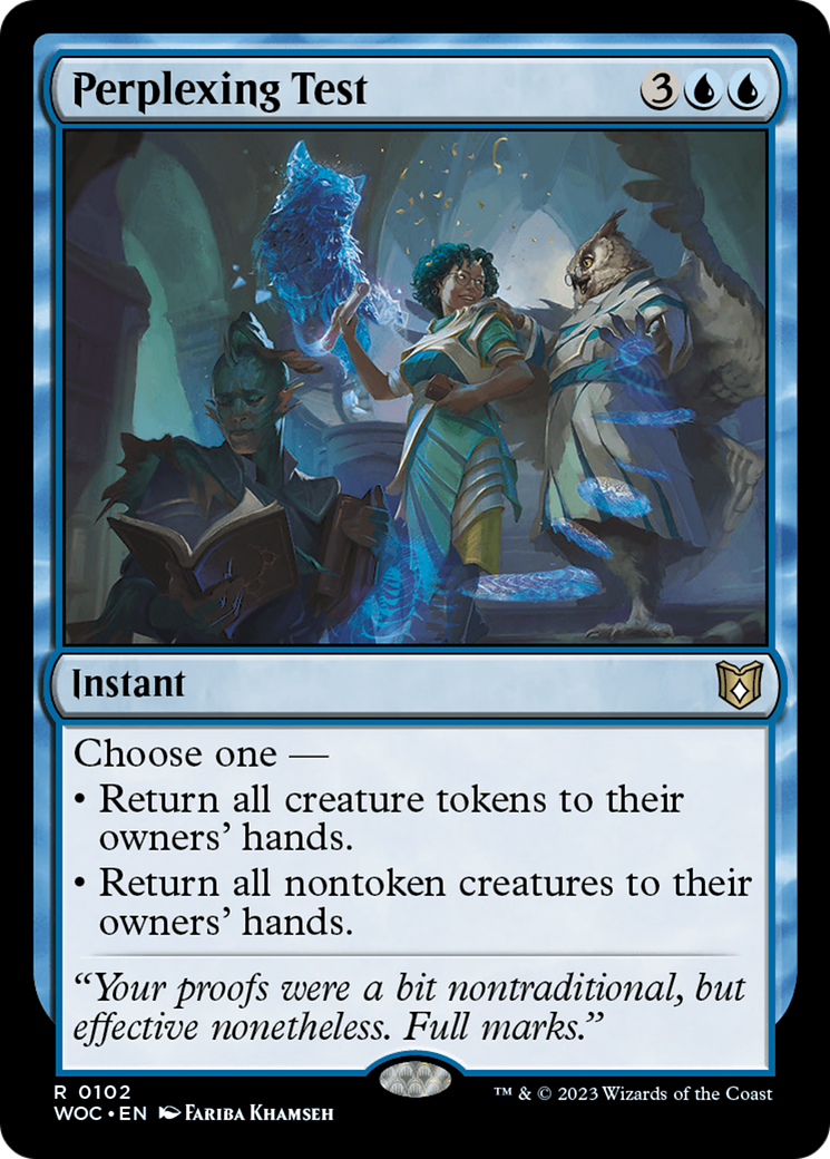 Image of Perplexing Test (WOC-102) - Wilds of Eldraine Commander