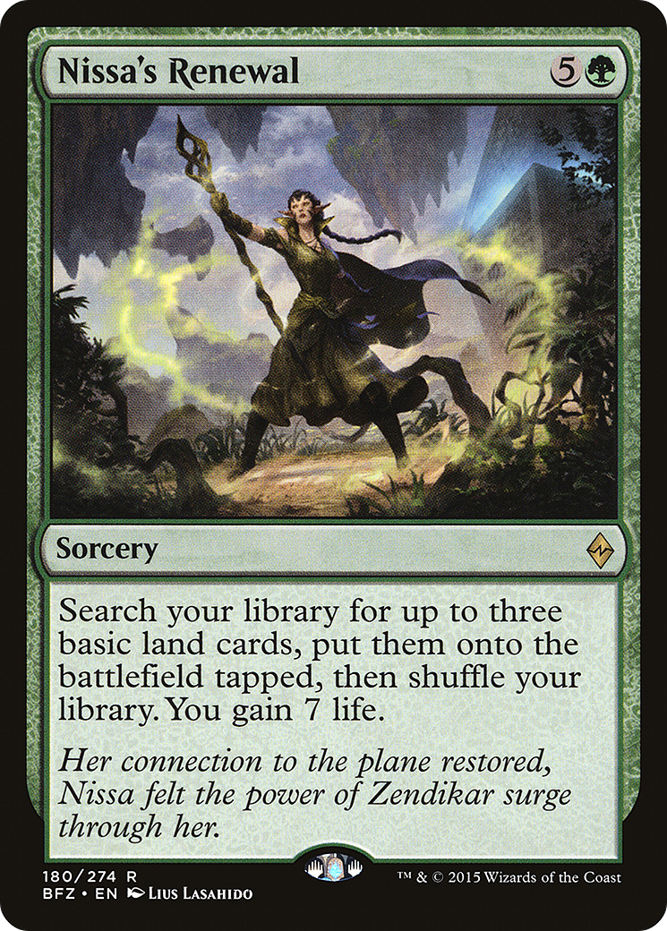 Image of Nissa's Renewal (BFZ-180) - Battle for Zendikar Foil