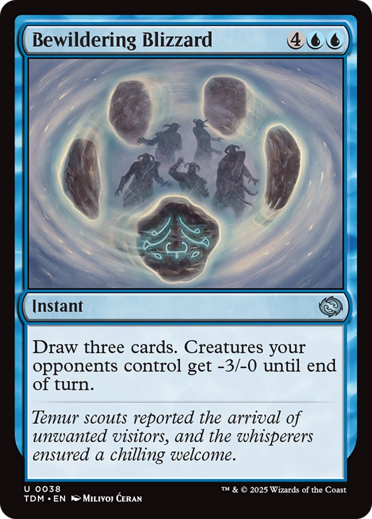 Image of Bewildering Blizzard (TDM-038) - Tarkir: Dragonstorm Foil