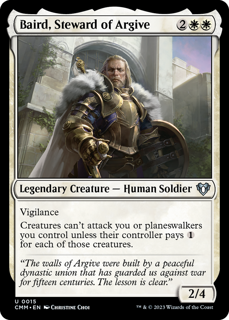 Image of Baird, Steward of Argive (CMM-015) - Commander Masters Foil