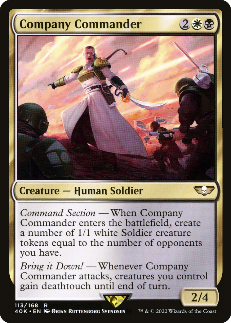 Image of Company Commander (40K-113) - Warhammer 40,000 Commander