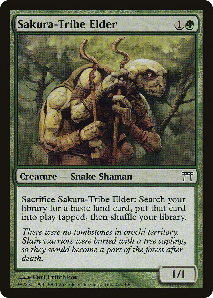 Image of Sakura-Tribe Elder (CHK-239) - Champions of Kamigawa