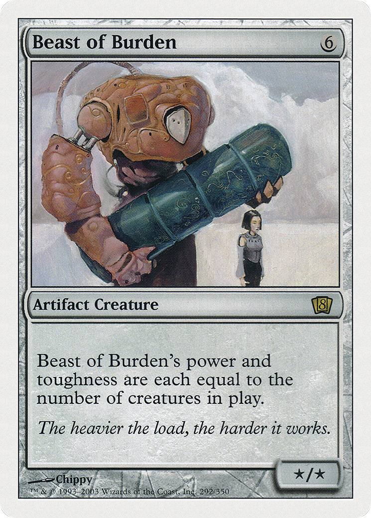 Image of Beast of Burden (8ED-292) - 8th Edition Foil