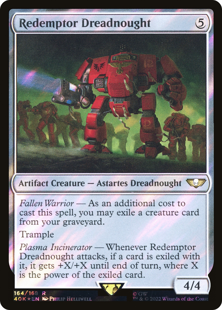 Image of Redemptor Dreadnought (Surge Foil) (40K-164) - Warhammer 40,000 Commander Foil