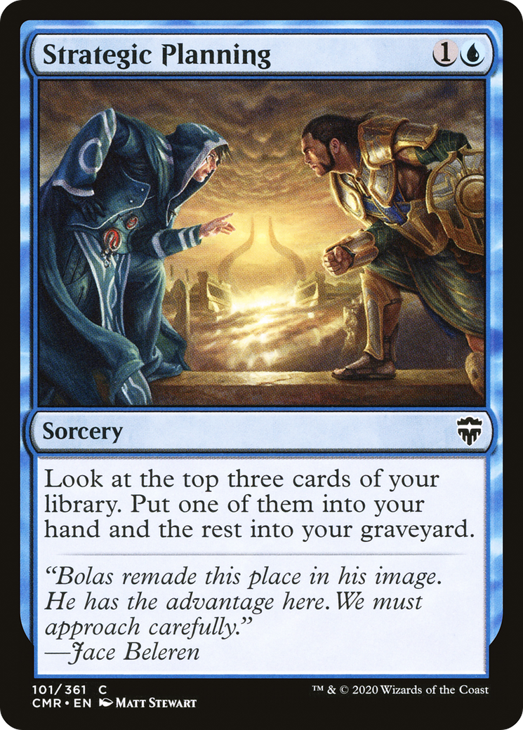 Image of Strategic Planning (CMR-101) - Commander Legends Foil