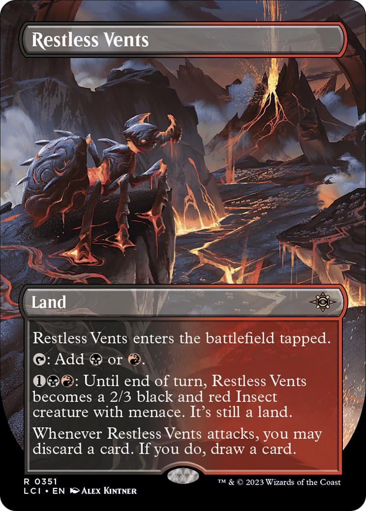 Image of Restless Vents (Borderless) (LCI-351) - The Lost Caverns of Ixalan (Borderless)