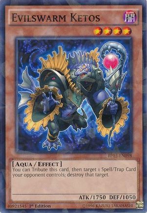 Image of Evilswarm Ketos (Shatterfoil) (BP03-EN098) - Battle Pack 3: Monster League 1st Edition