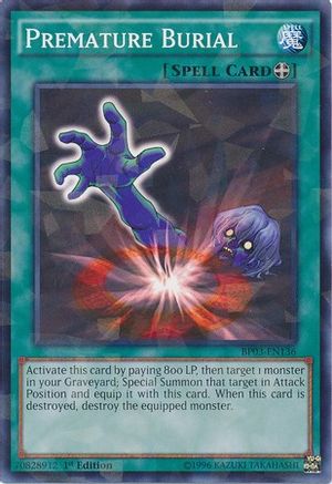 Image of Premature Burial (Shatterfoil) (BP03-EN136) - Battle Pack 3: Monster League 1st Edition