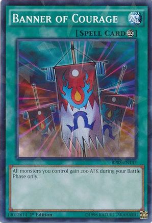 Image of Banner of Courage (Shatterfoil) (BP03-EN147) - Battle Pack 3: Monster League 1st Edition