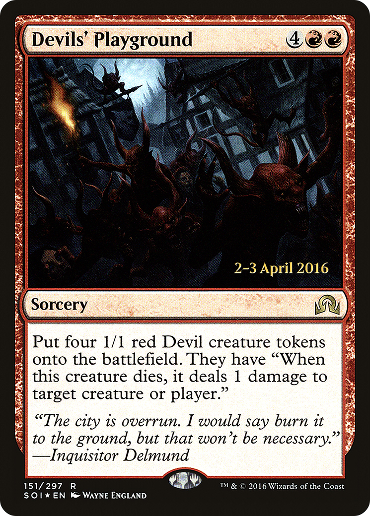 Image of Devils' Playground (PRE-151S) - Shadows over Innistrad Promos Foil