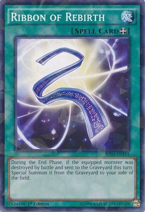 Image of Ribbon of Rebirth (Shatterfoil) (BP03-EN153) - Battle Pack 3: Monster League 1st Edition