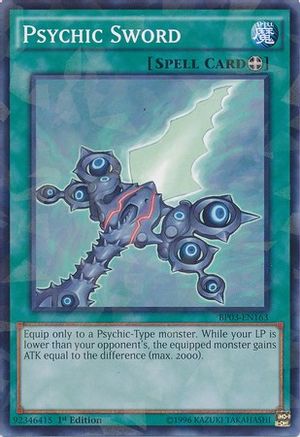 Image of Psychic Sword (Shatterfoil) (BP03-EN163) - Battle Pack 3: Monster League 1st Edition
