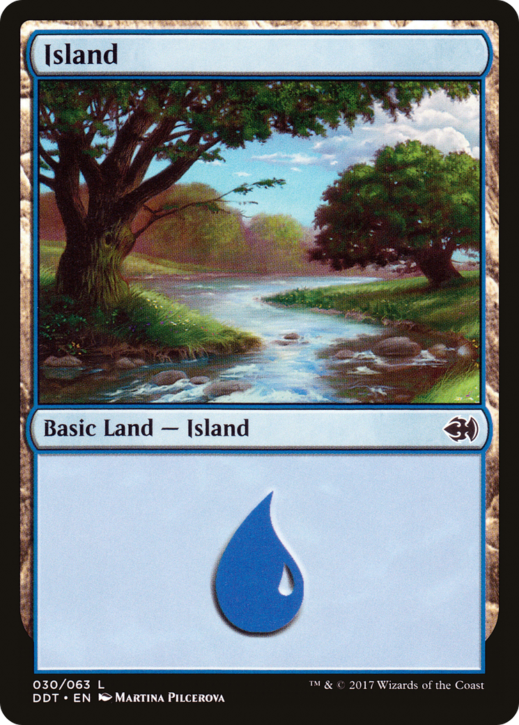Image of Island (30) (DDT-030) - Duel Decks: Merfolk vs. Goblins