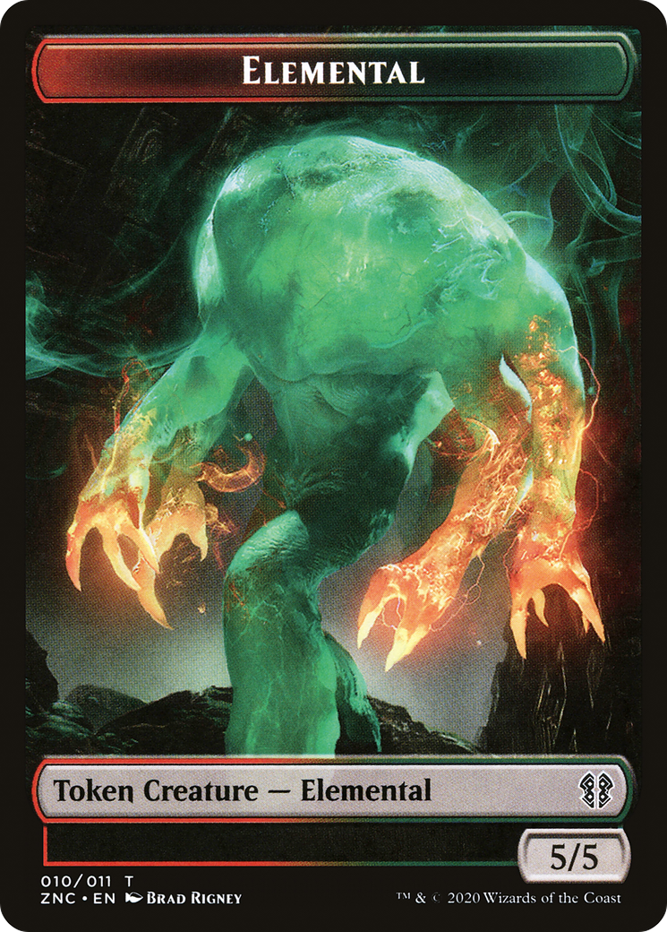 Image of Elemental (TZNC-010) - Zendikar Rising Commander Tokens