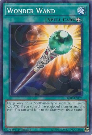 Image of Wonder Wand (Shatterfoil) (BP03-EN173) - Battle Pack 3: Monster League 1st Edition