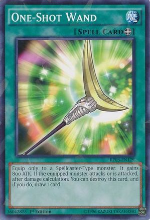 Image of One-Shot Wand (Shatterfoil) (BP03-EN179) - Battle Pack 3: Monster League 1st Edition
