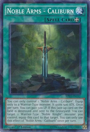 Image of Noble Arms - Caliburn (Shatterfoil) (BP03-EN182) - Battle Pack 3: Monster League 1st Edition