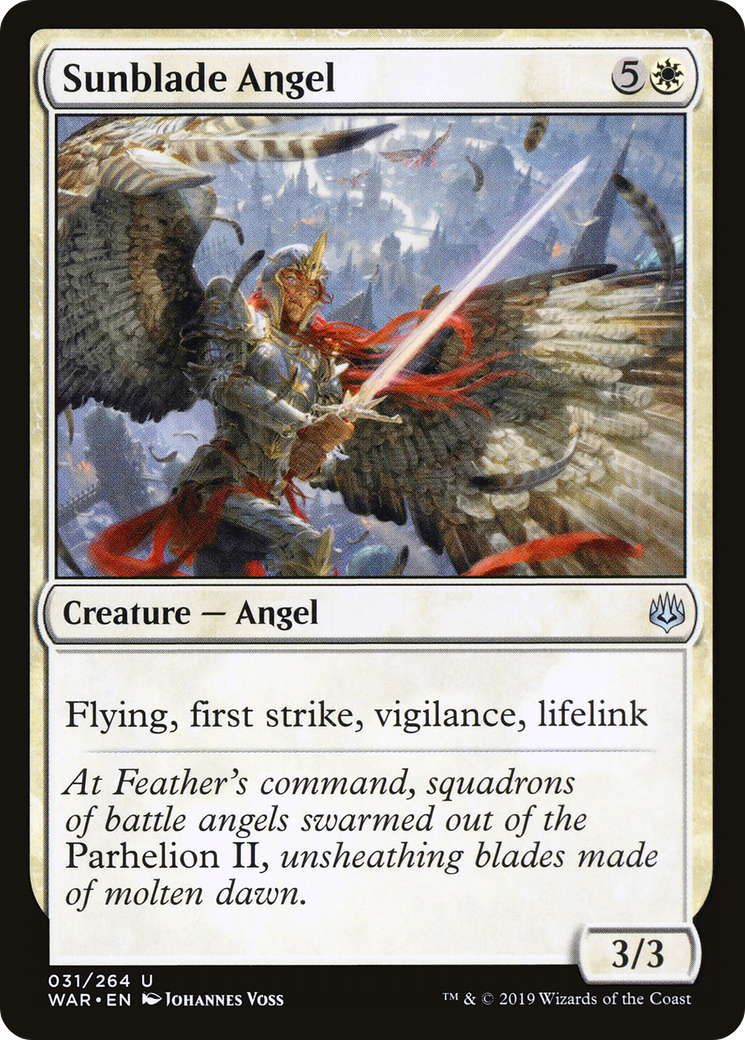 Image of Sunblade Angel (WAR-031) - War of the Spark Foil