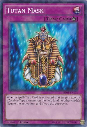 Image of Tutan Mask (Shatterfoil) (BP03-EN195) - Battle Pack 3: Monster League 1st Edition