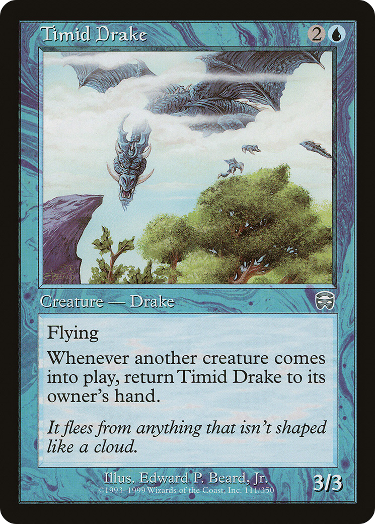 Image of Timid Drake (MMQ-111) - Mercadian Masques