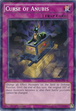 Image of Curse of Anubis (Shatterfoil) (BP03-EN199) - Battle Pack 3: Monster League 1st Edition