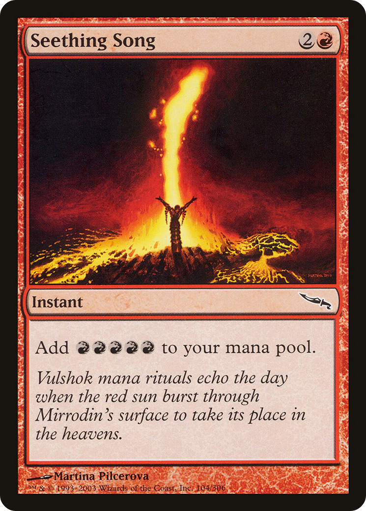 Image of Seething Song (MRD-104) - Mirrodin Foil