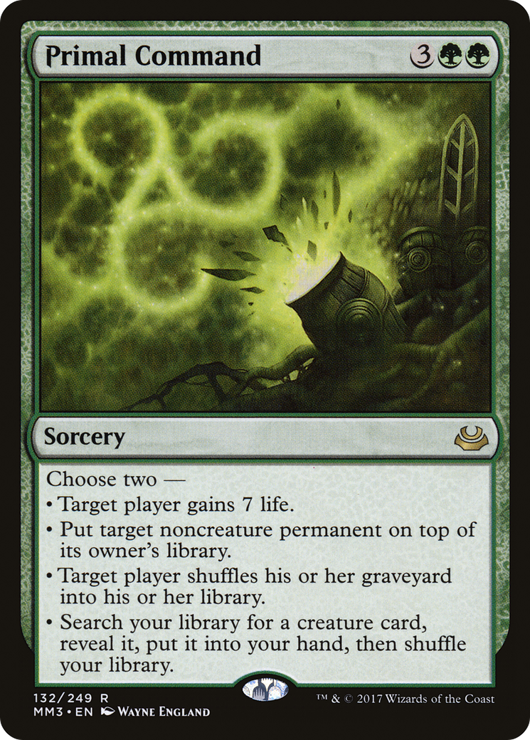 Image of Primal Command (MM3-132) - Modern Masters 2017 Foil