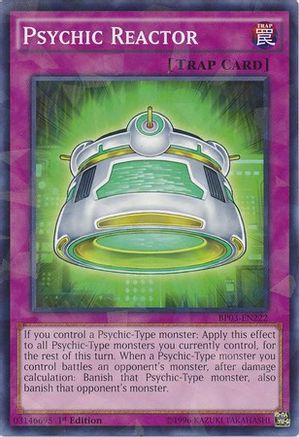 Image of Psychic Reactor (Shatterfoil) (BP03-EN222) - Battle Pack 3: Monster League 1st Edition
