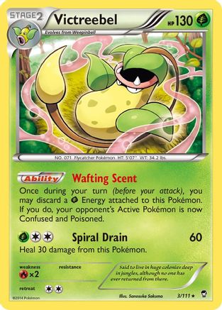 Image of Victreebel 003  - Reverse Holofoil XY  Furious Fists - Holo Rare