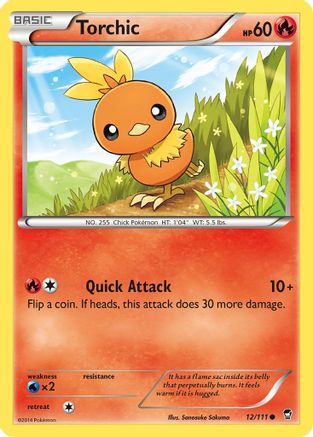 Image of Torchic 012/111  XY  Furious Fists - Common