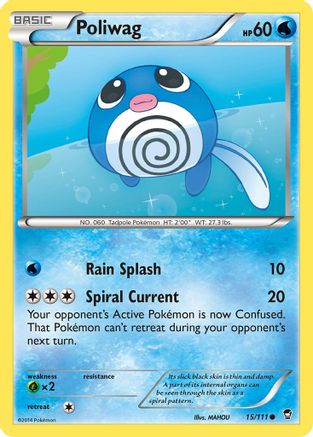 Image of Poliwag 015/111  XY  Furious Fists - Common