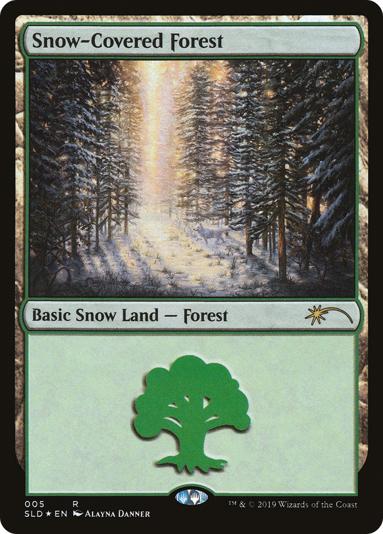 Image of Snow-Covered Forest (5) (SLD-005) - Secret Lair Drop Foil
