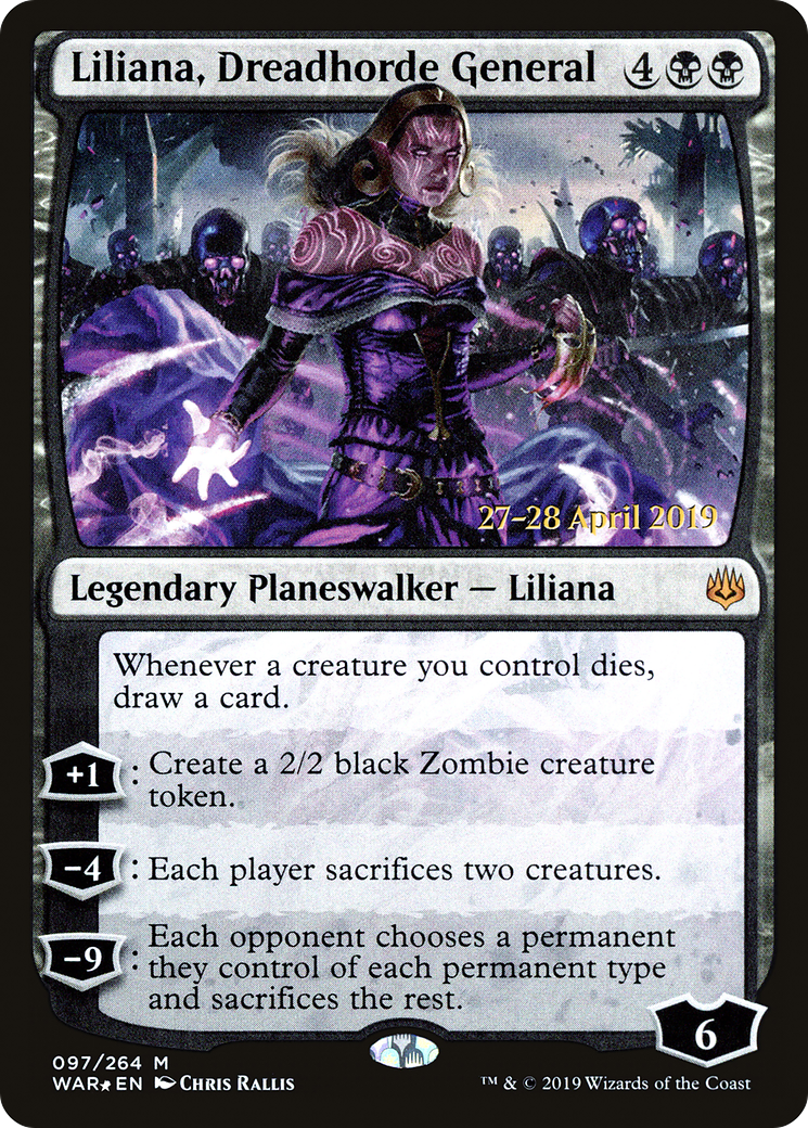 Image of Liliana, Dreadhorde General (PRE-097) - War of the Spark Promos Foil