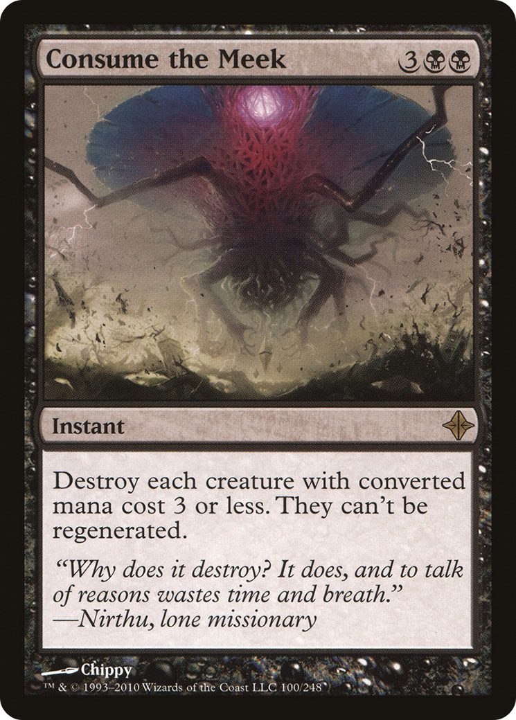 Image of Consume the Meek (ROE-100) - Rise of the Eldrazi Foil