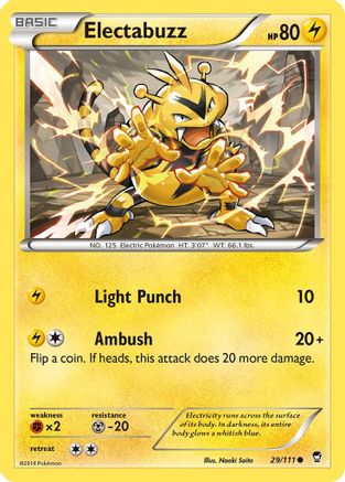 Image of Electabuzz 029  - Reverse Holofoil XY  Furious Fists - Common