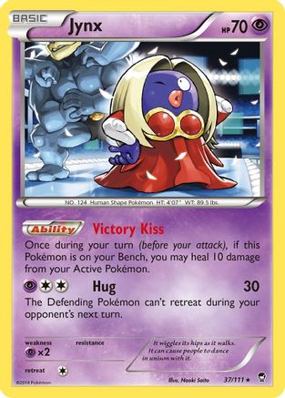 Image of Jynx 037/111  - Reverse Holofoil XY  Furious Fists - Rare