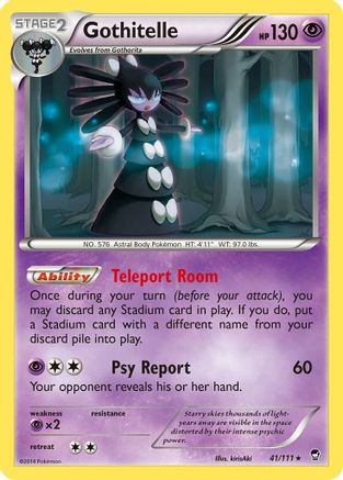 Image of Gothitelle 041  - Reverse Holofoil XY  Furious Fists - Rare