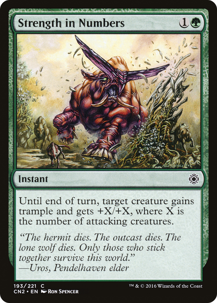 Image of Strength in Numbers (CN2-193) - Conspiracy: Take the Crown Foil