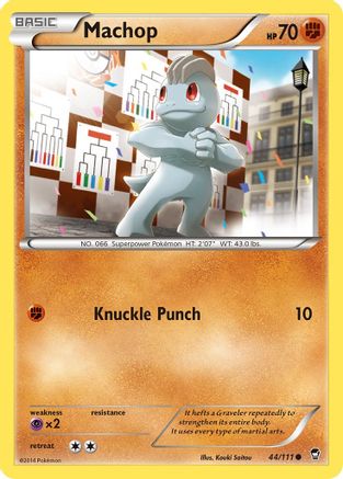 Image of Machop 044  - Reverse Holofoil XY  Furious Fists - Common