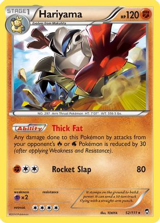 Image of Hariyama 052  XY  Furious Fists - Rare