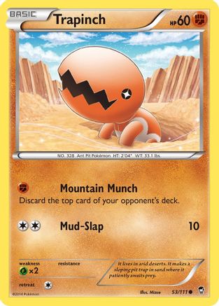 Image of Trapinch 053  XY  Furious Fists - Common