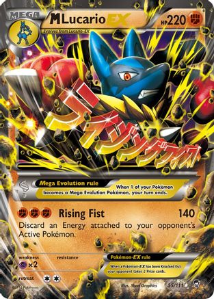 Image of M Lucario EX 055/111  - Holofoil XY  Furious Fists - Ultra Rare
