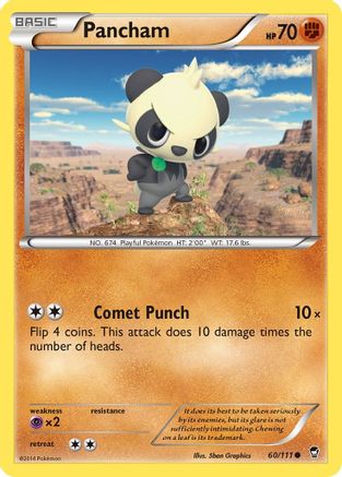 Image of Pancham (60) 060/111  XY  Furious Fists - Common
