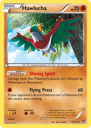 Image of Hawlucha 063/111  - Holofoil XY  Furious Fists - Holo Rare