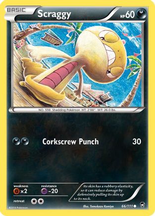 Image of Scraggy 066/111  XY  Furious Fists - Common